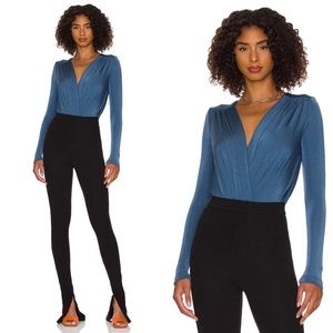 Free People Turnt Bodysuit - Blue Metal